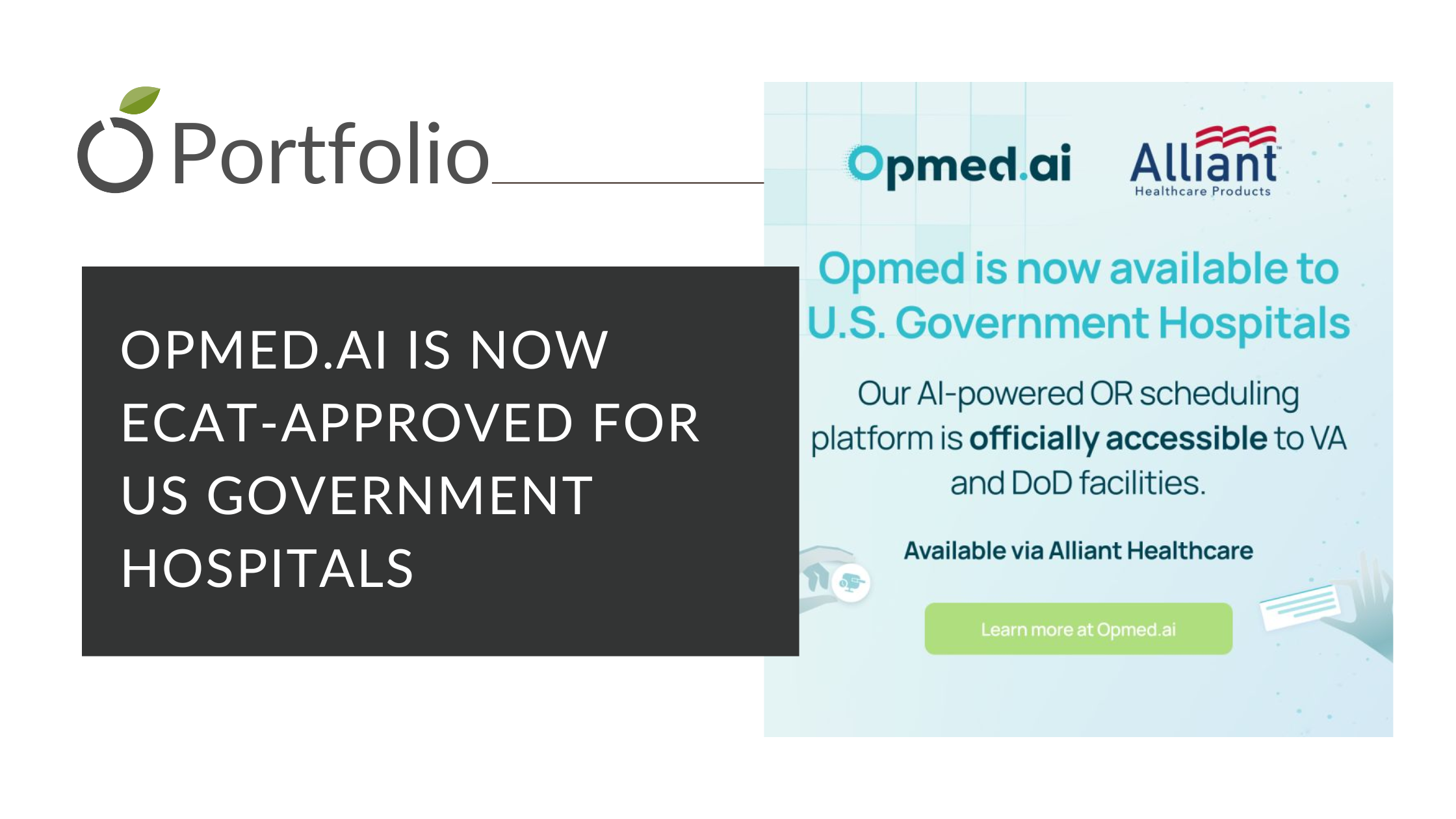 Opmed.ai Is Now ECAT-Approved for U.S. Government Hospitals