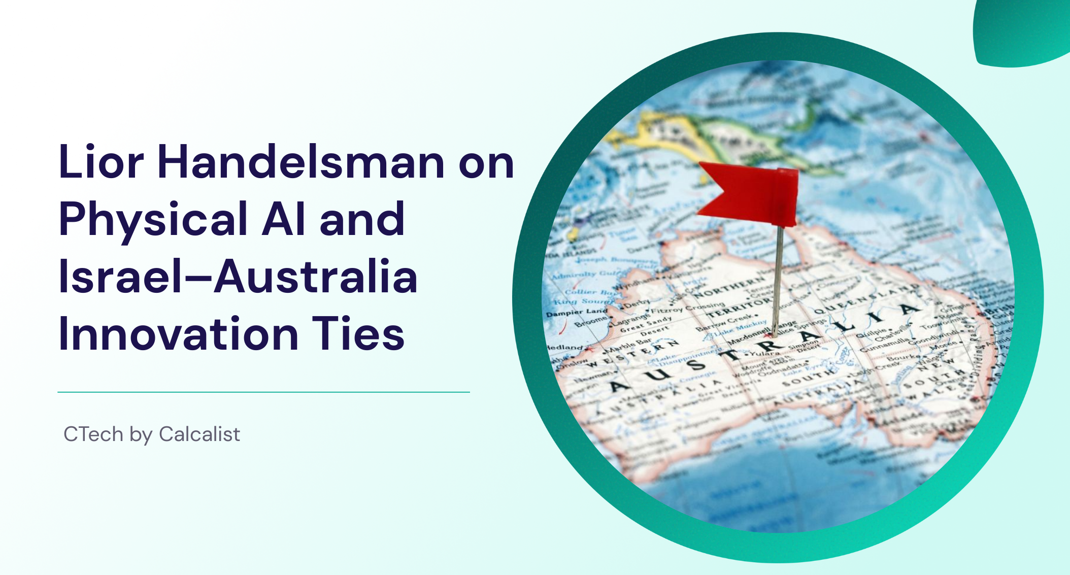 Lior Handelsman on Physical AI & Israel-Australia Innovation